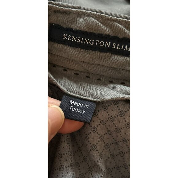 HACKETT London Casual Pants Cotton Chino Khaki Size 34 - Picture 7 of 9